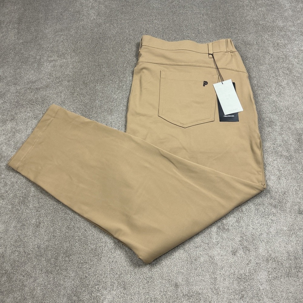 Public Rec All Day Every Day Pant Mens 44x30 Khaki Stretch Performance Chino